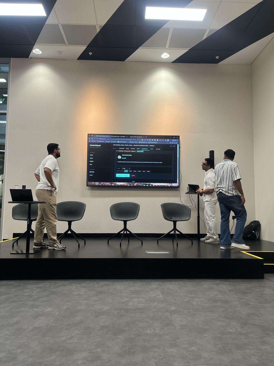 Audience at the HackerSquad event