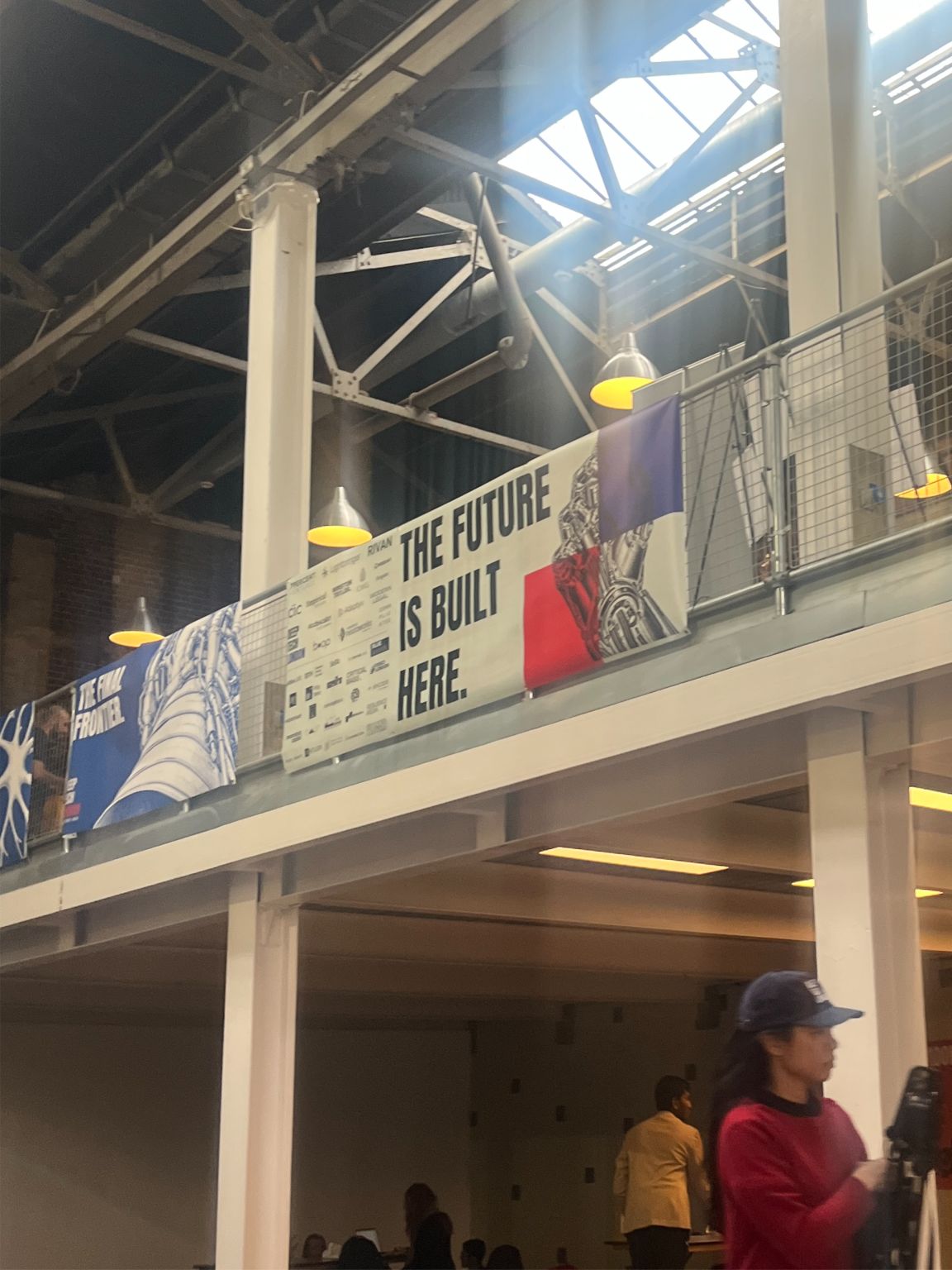 The Future Is Built Here banner at the Deep Tech London Summit