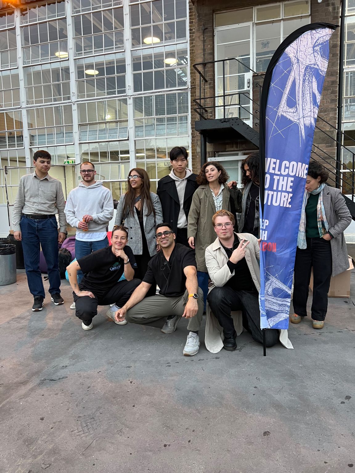 Deep Tech London Summit attendees gathered outside